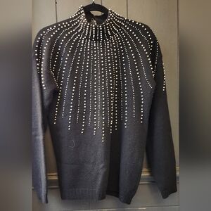 Vintage Marisa Christina Wool Blend Black Sweater